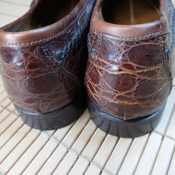 Ciro Schiano men\'s crocodile brown tassel loafer. Hand made in Italy.  Sz 7M. Ne main image 9